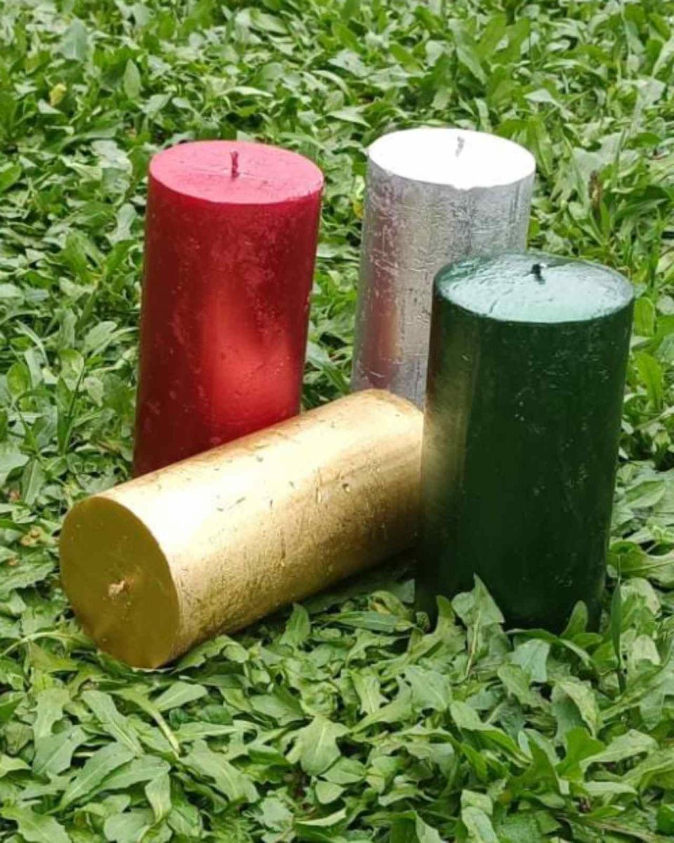 Büyük Boy Silindir Mum