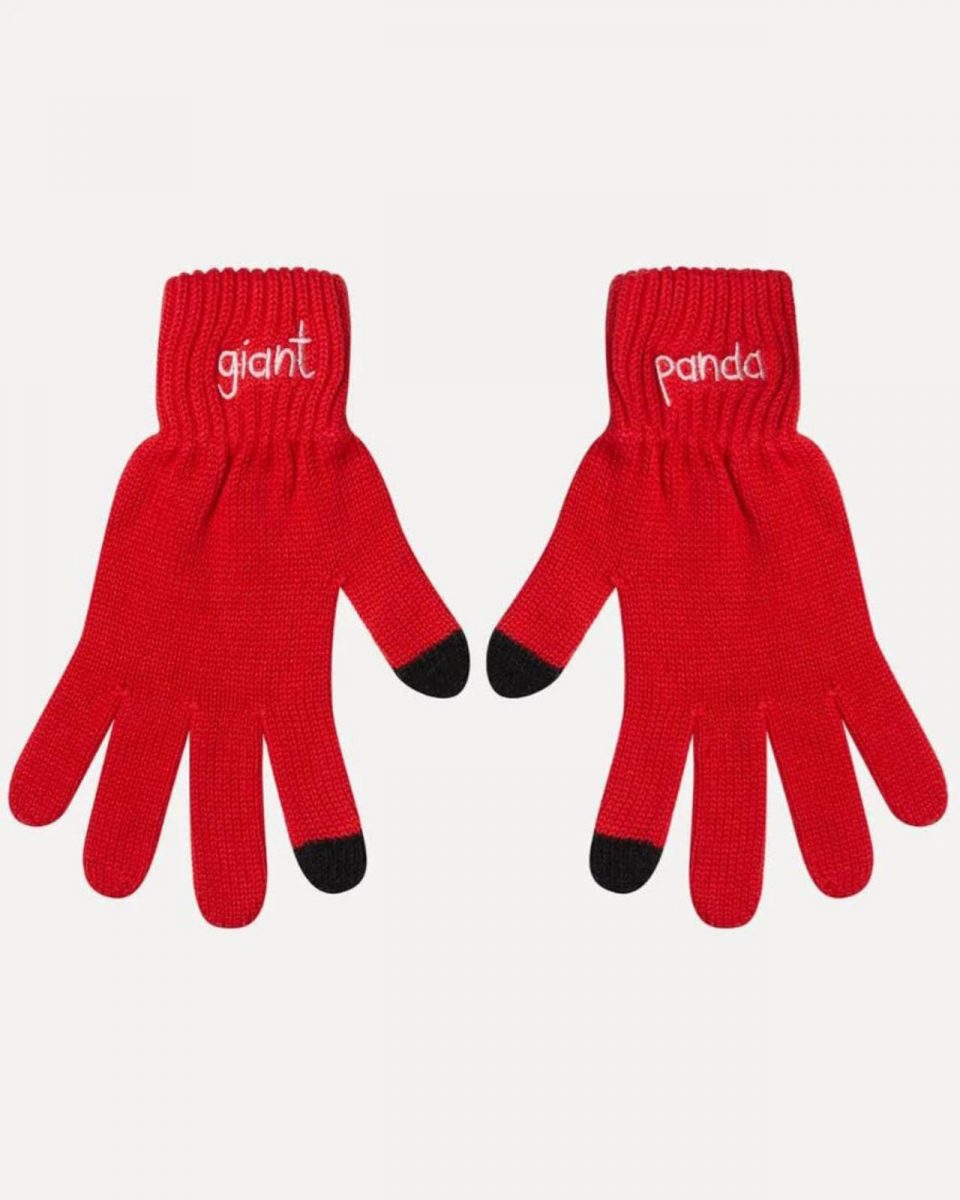Giant Panda Eldiven - Kırmızı