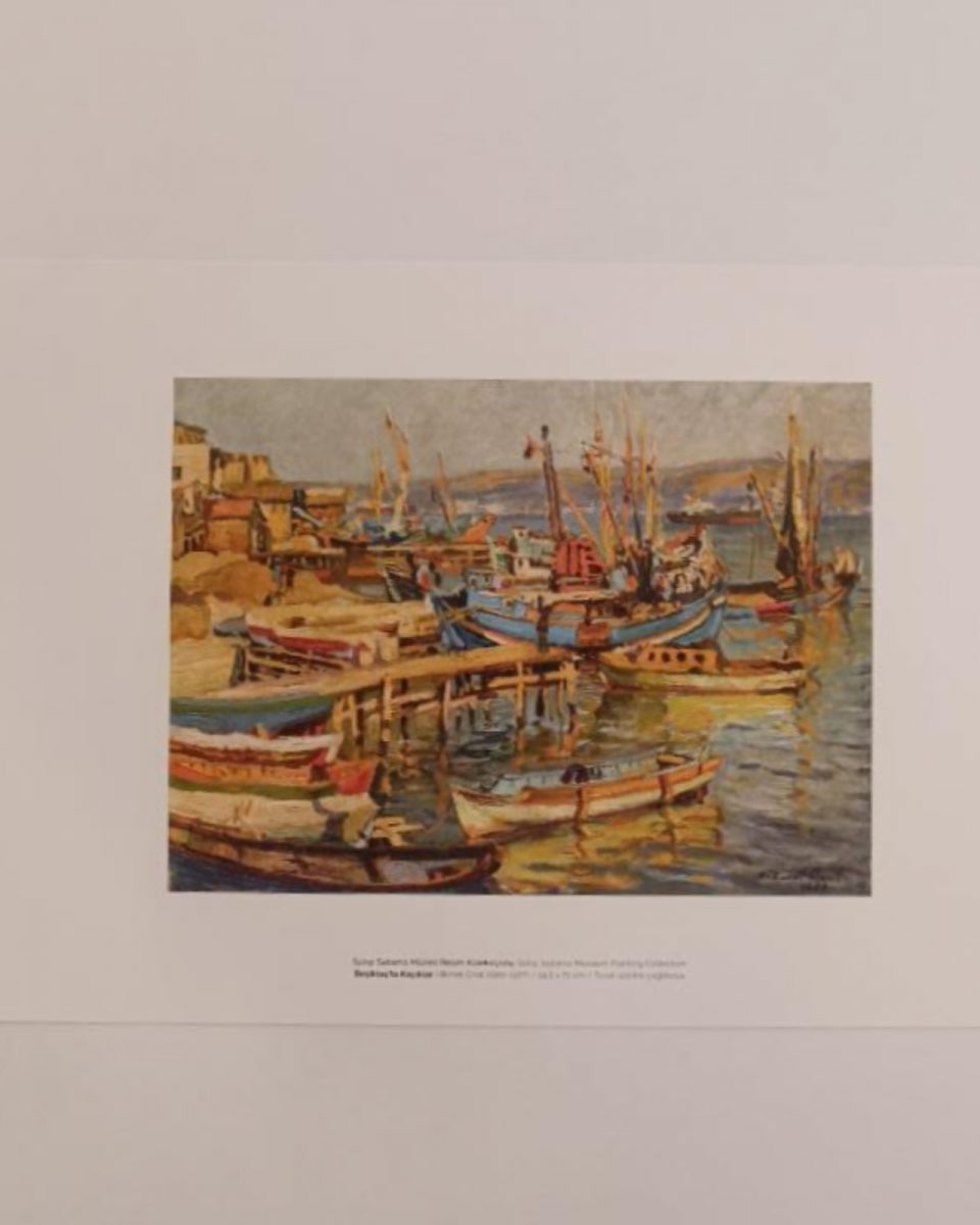 Art Print: Beşiktaş 'ta Kayıklar