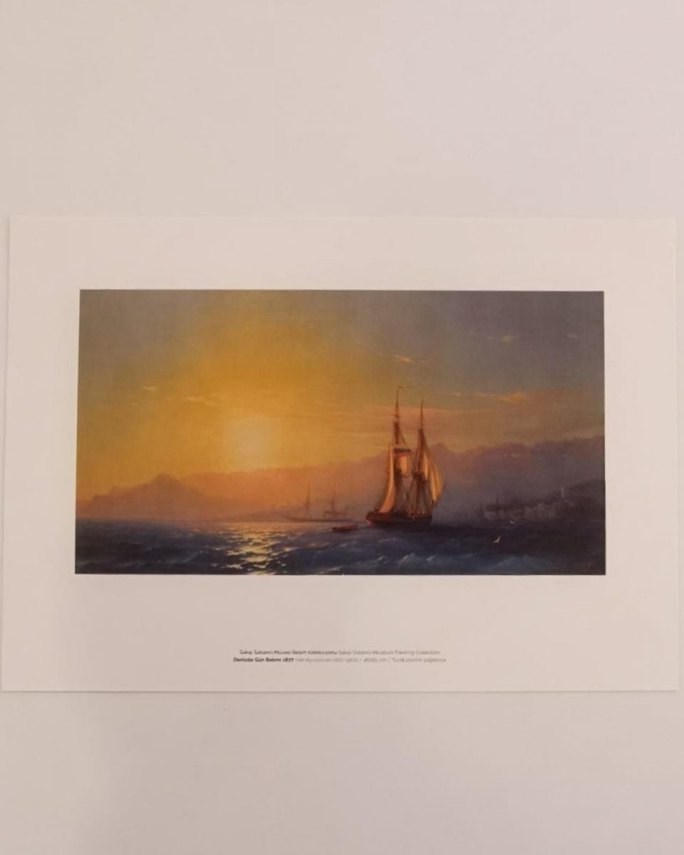 Art Print: Denizde Gün Batımı