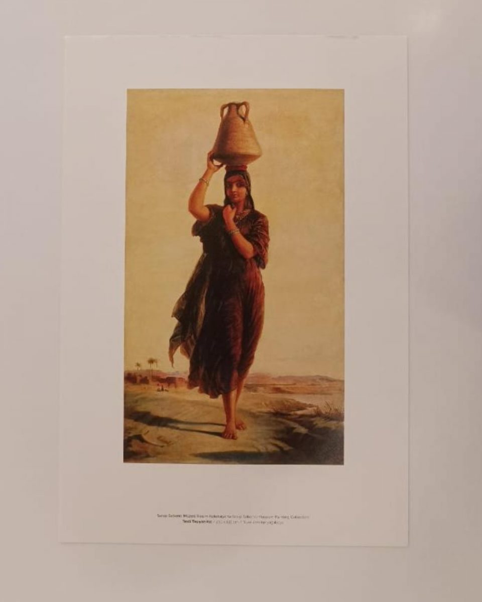 Art Print: Testi Taşıyan Kız