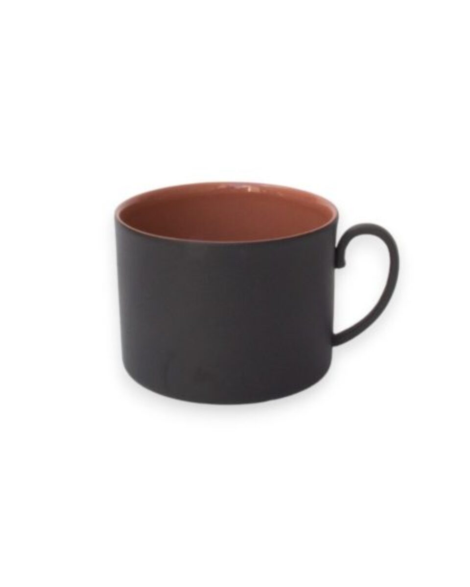 Çay Fincanı Siyah ve Koral